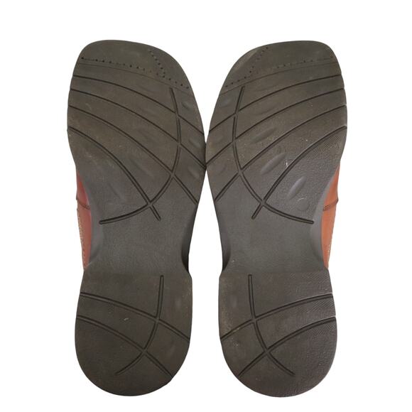 Venturini Mens Slip On Zeland Loafer Size 9.5 Brown Leather Comfort Dress Square - Picture 10 of 10